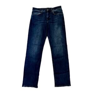 Mavi Men's Stretchy 31/34  Relaxed Straight Leg Jeans Indigo Dark Wash